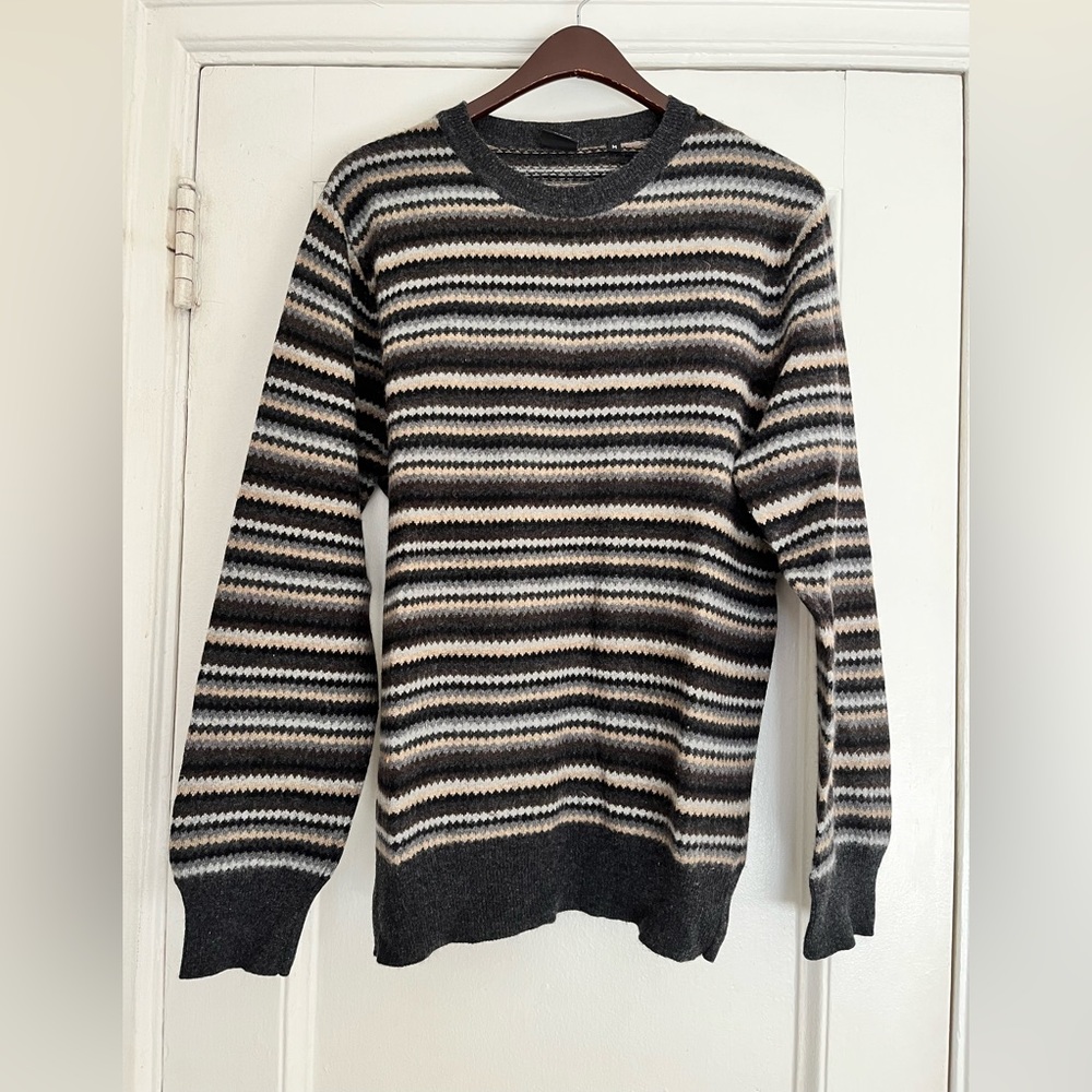 Size M PS Paul Smith wool/angora/nylon fair isle sweater